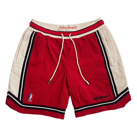 CORDUROY BASKETBALL SHORTS - BULLS *ONLY XS AVAILABLE