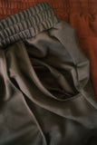 TRACK PANTS - OLIVE (LOGO EMBROIDERY)