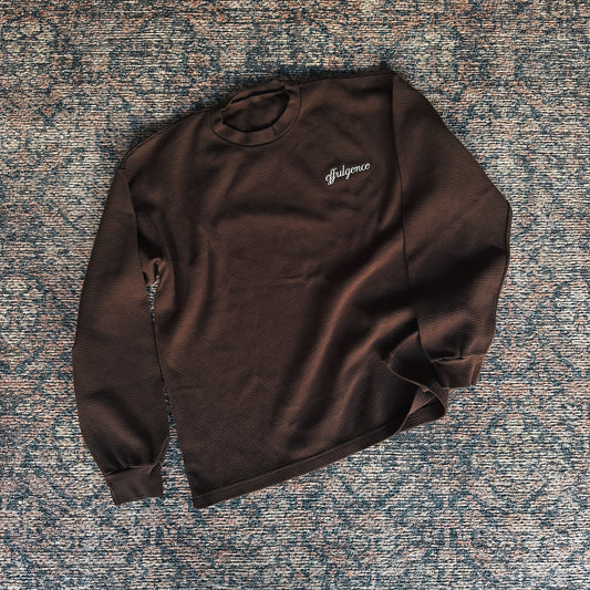 Waffle Thermal Knit - Brown