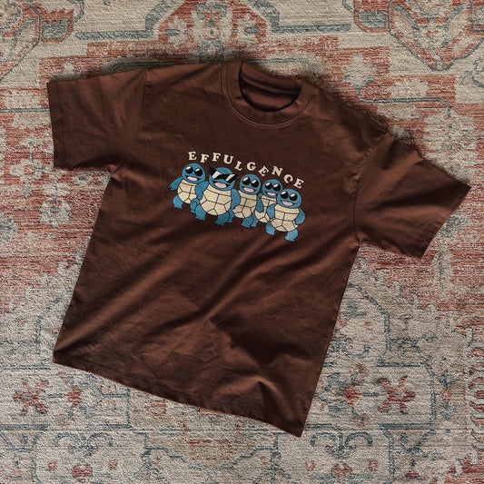 SQURITLE SQUAD TEE - BROWN
