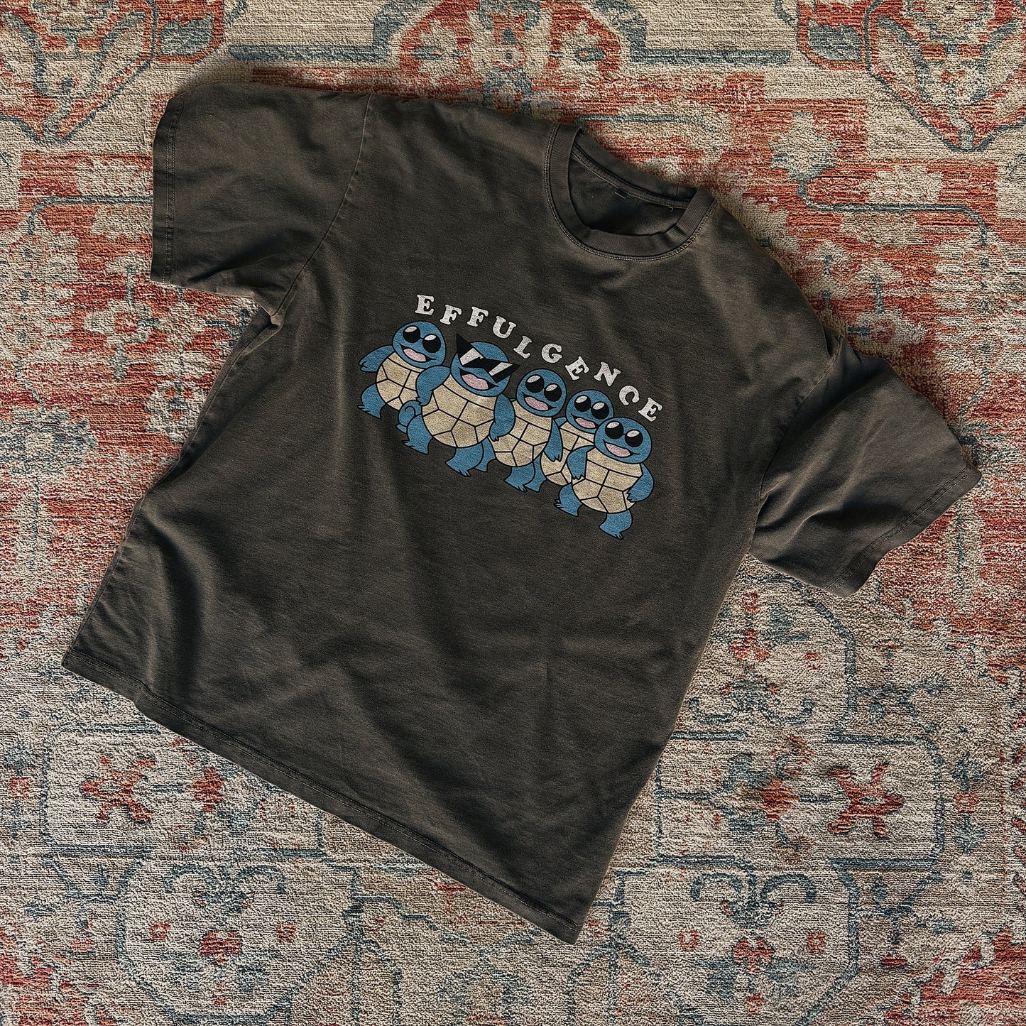 SQUIRTLE SQUAD TEE - GREY