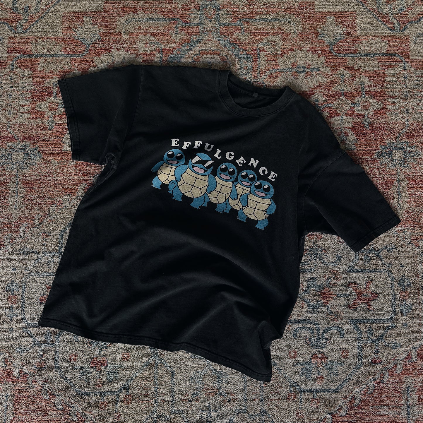 SQURITLE SQUAD TEE - BLACK