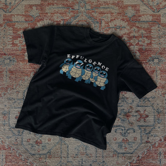 SQURITLE SQUAD TEE - BLACK