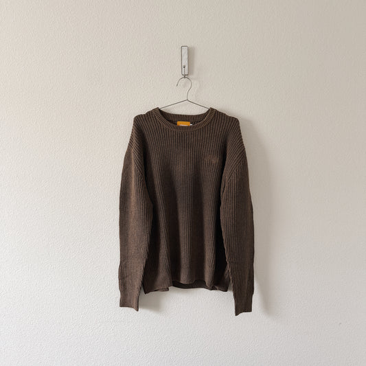 KNIT SWEATER - COFFEE