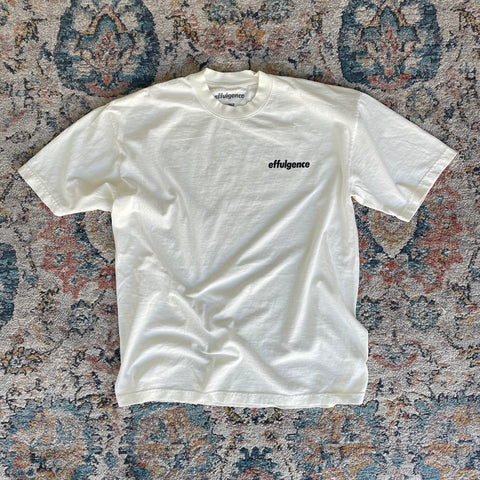 CRACKED LOGO TEE - OFF WHT (ONLY MEDIUM AVAILABLE)