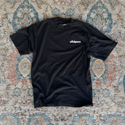 CRACKED LOGO TEE - BLK (ONLY MEDIUM AVAILABLE)