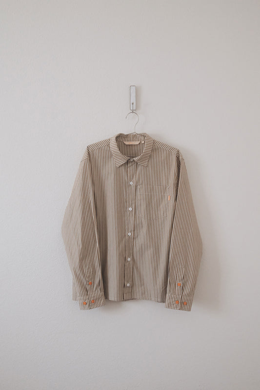 POPLIN SHIRT - CREAM/GOLD