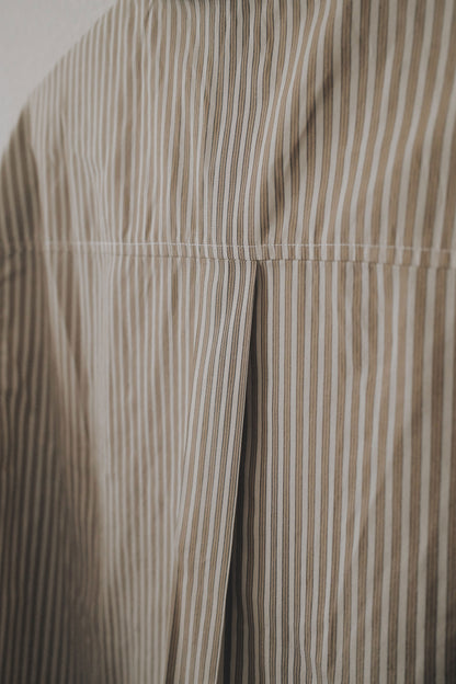 POPLIN SHIRT - CREAM/GOLD