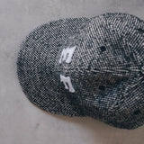 JAPAN WOOL BLK/WHITE - UNSTRUCTURED 6 PANEL